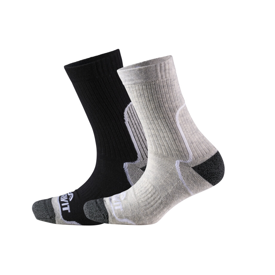 CRIVIT 2 Paar dames sportsokken (Zwart/grijs, 39/40) CRIVIT 2 Paar dames sportsokken (Zwart/grijs, 39/40) afbeelding 1