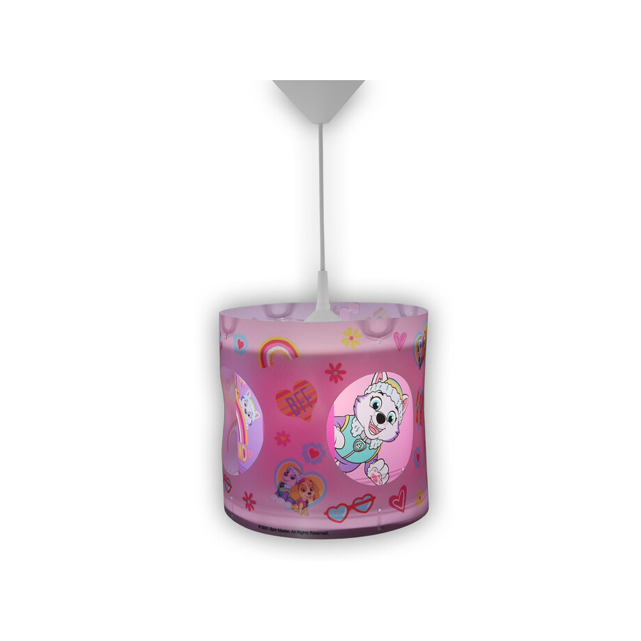 Niermann Draaibare hanglamp Paw Patrol, in hoogte verstelbaar (Lichtroze) afbeelding 1