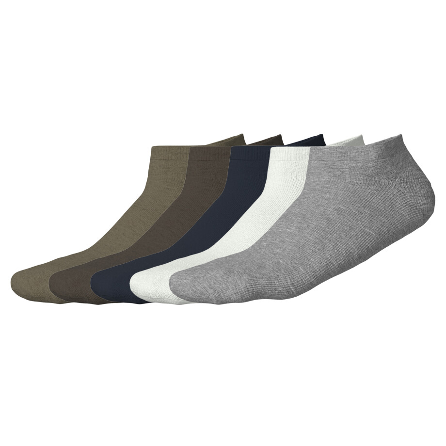 esmara Men 5 Paar sneakersokken (wit/grijs/groen/marineblauw, 39-42) esmara Men 5 Paar sneakersokken (wit/grijs/groen/marineblauw, 39-42) afbeelding 1