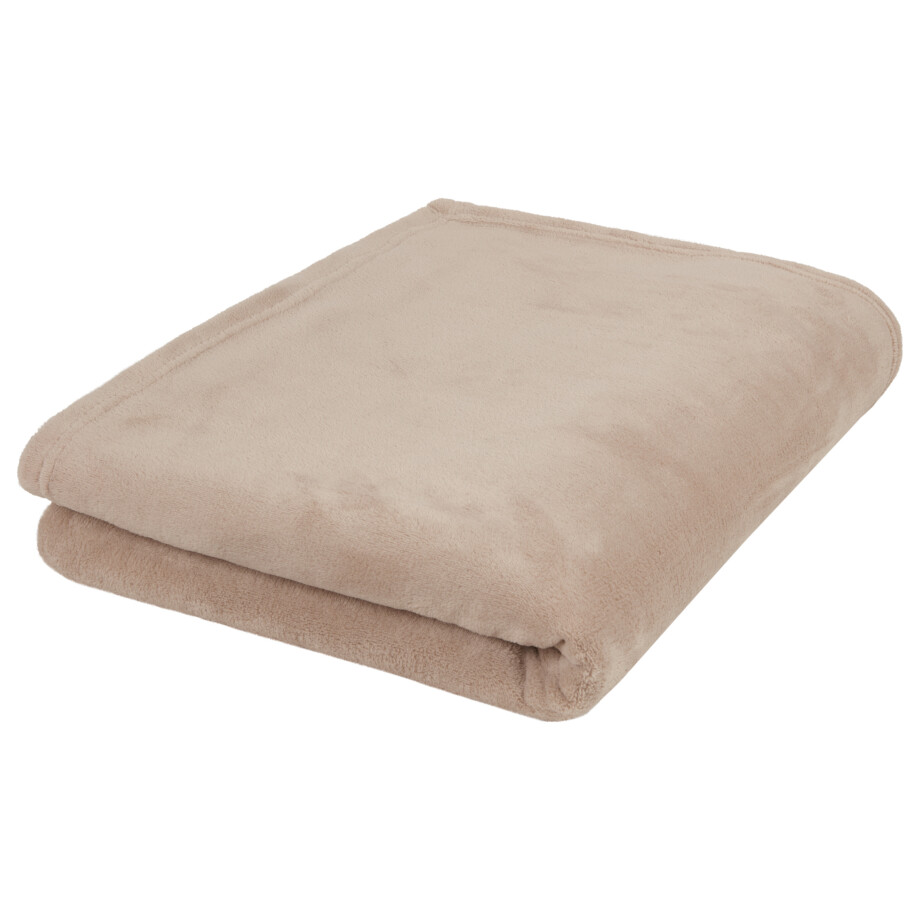 LIVARNO home Plaid 150 x 200 cm (Taupe) afbeelding 1