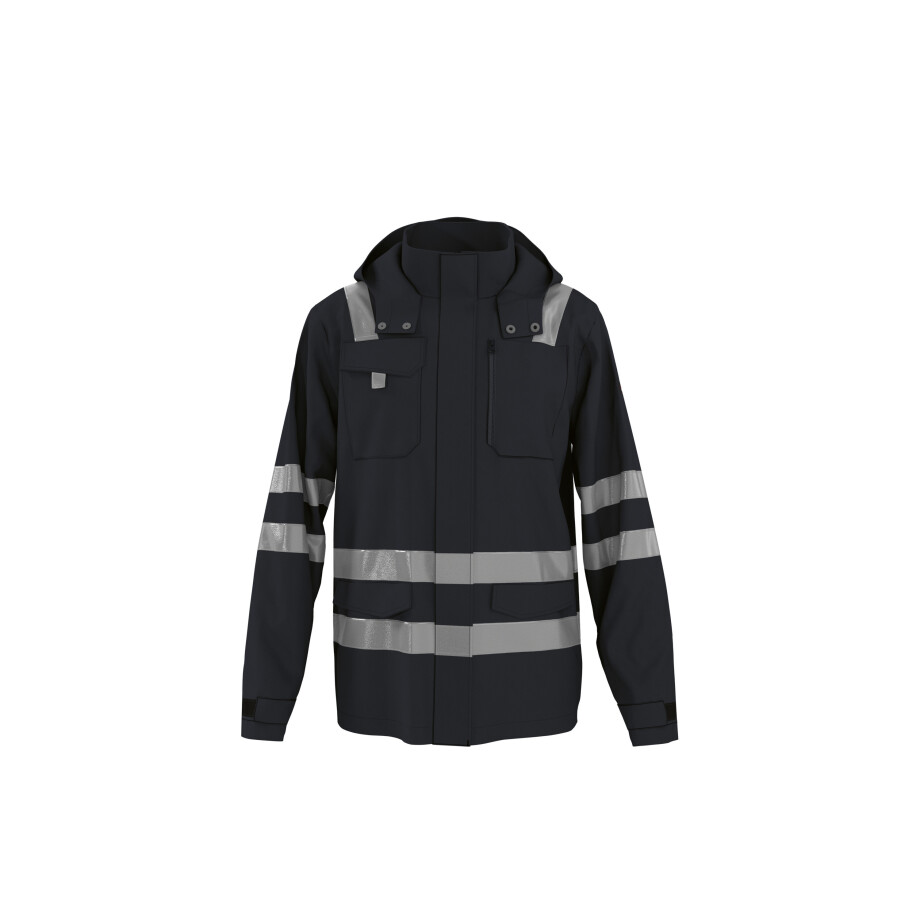 PARKSIDE PERFORMANCE Heren softshell jas, reflecterend (Zwart, XXL) PARKSIDE PERFORMANCE Heren softshell jas, reflecterend (Zwart, XXL) afbeelding 1