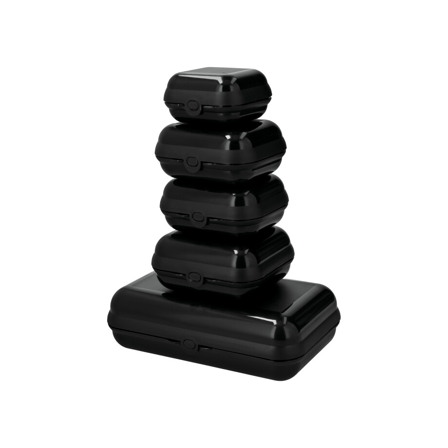 SILVERCREST Broodtrommelset, 5-delig (Zwart) SILVERCREST Broodtrommelset, 5-delig (Zwart) afbeelding 1