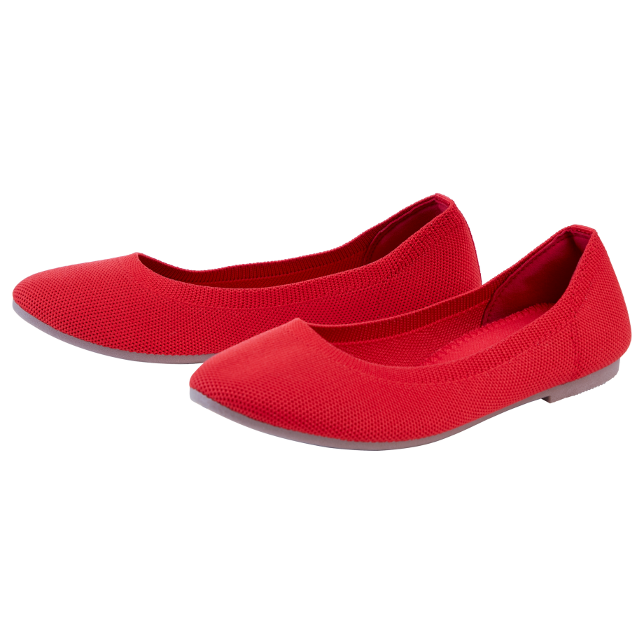 esmara Dames ballerina's (Rood, 41) afbeelding 1