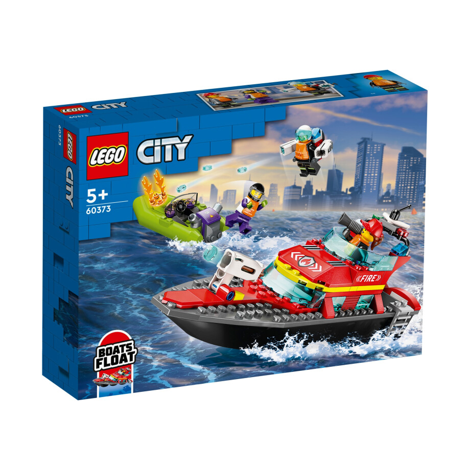 LEGO City 60373 Reddingsboot Brandweer afbeelding 1