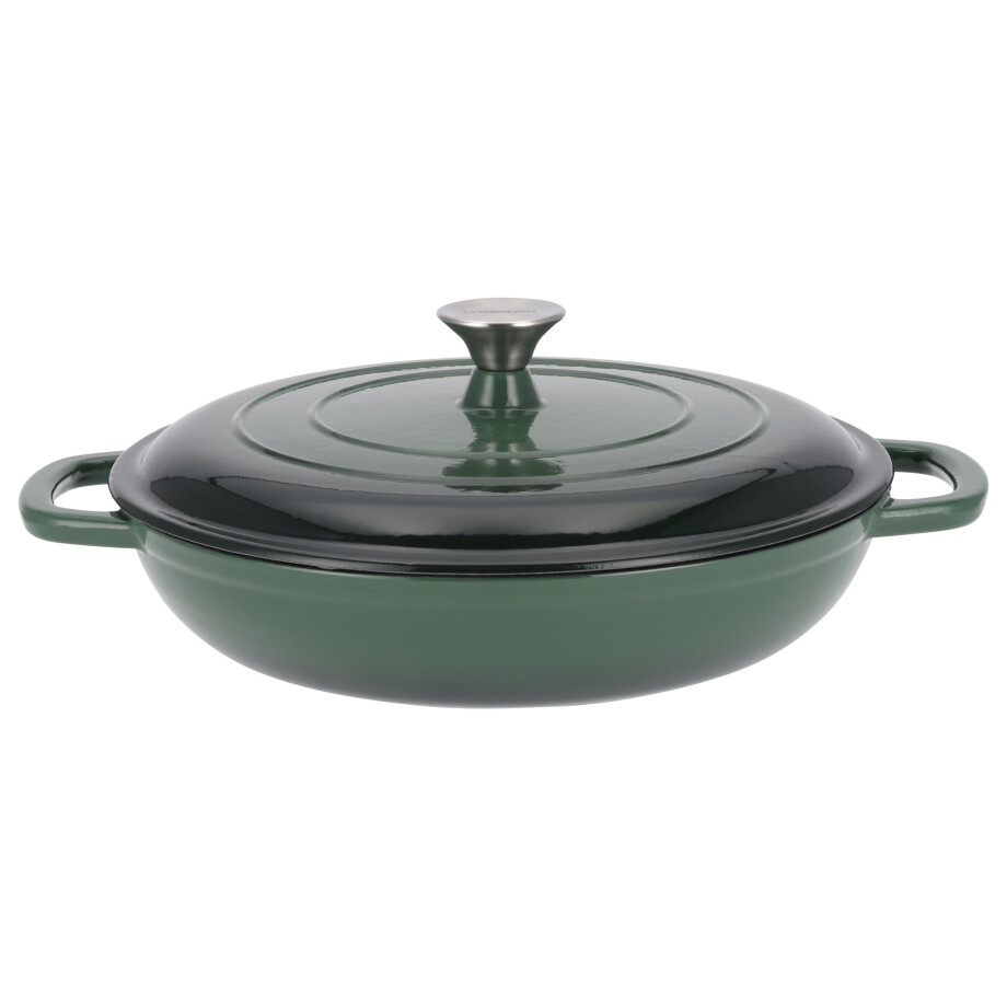SILVERCREST Gietijzeren pan 30 cm 3,7 L (Groen) afbeelding 1