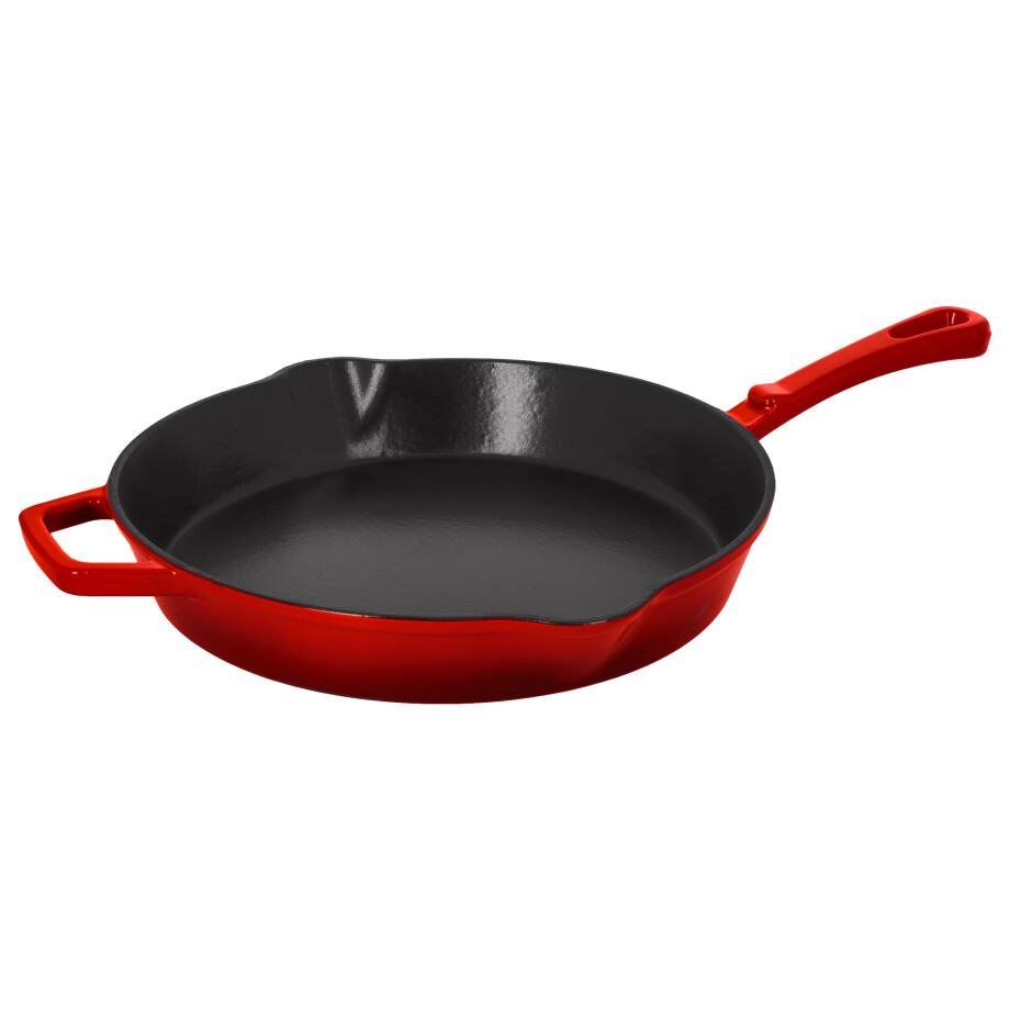 SILVERCREST Gietijzeren pan, Ø30 cm (Rood) afbeelding 1