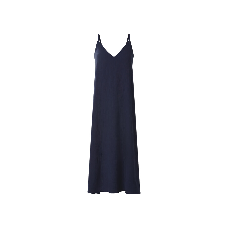 ESMARA Mousseline dames jurk (Marineblauw, L (44/46)) ESMARA Mousseline dames jurk (Marineblauw, L (44/46)) afbeelding 1