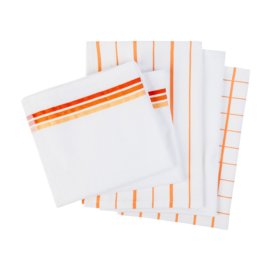 LIVARNO home Keukendoekenset (Oranje) afbeelding 1