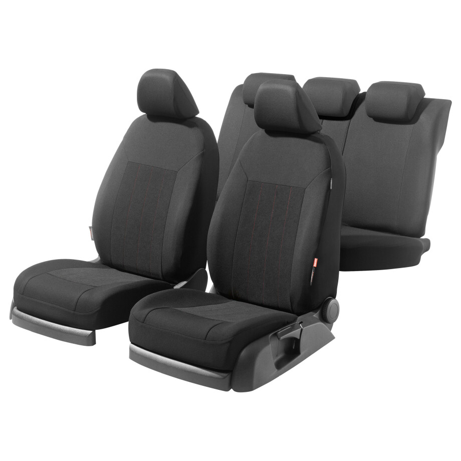 ULTIMATE SPEED Auto stoelhoezen (Zwart/rood) ULTIMATE SPEED Auto stoelhoezen (Zwart/rood) afbeelding 1