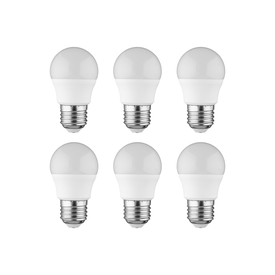 LIVARNO home 6 LED-lampen (E27, bol) afbeelding 1