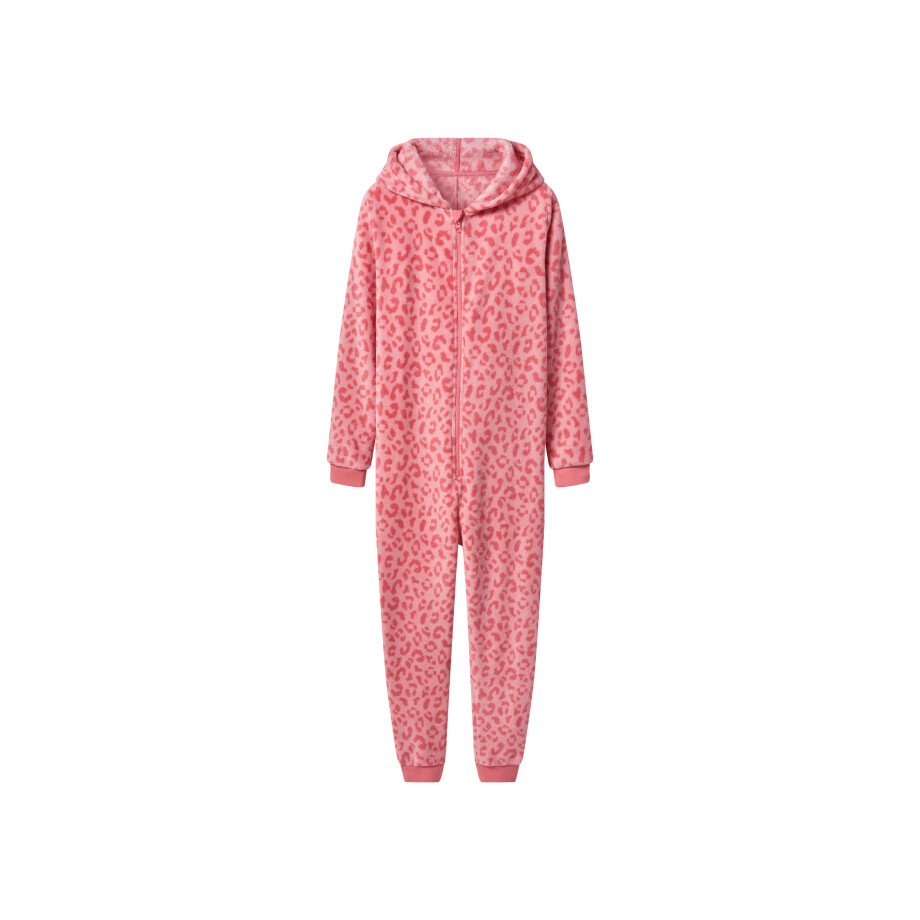 esmara Pluche kinder onesie (Roze, 146/152) afbeelding 1