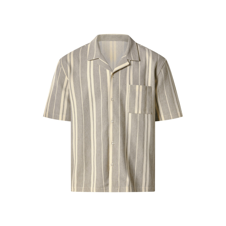 esmara Men Heren overhemd (Crème/bruin, XL) esmara Men Heren overhemd (Crème/bruin, XL) afbeelding 1
