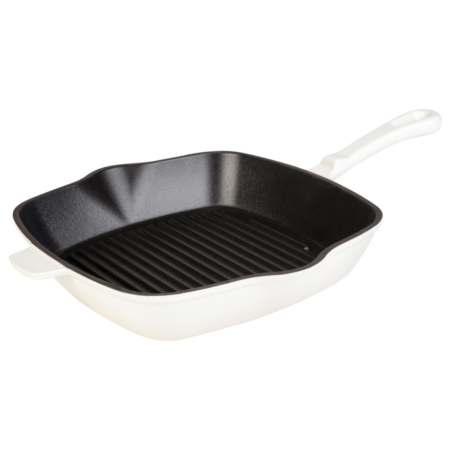 LIVARNO home Gietijzeren grillpan 24,5 cm (Beige) afbeelding 1