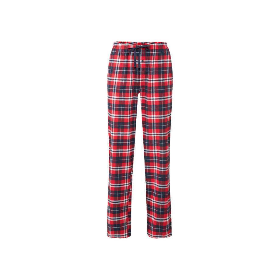 esmara Flanellen dames pyjamabroek (L (44/46), Blauw/rood geruit) afbeelding 1