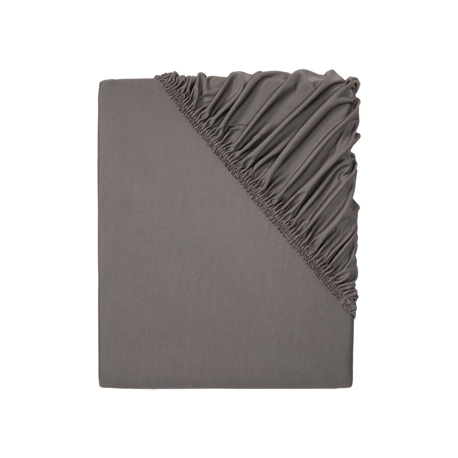 LIVARNO home Microvezel jersey hoeslaken 140-160 x 200 cm (Donkergrijs) LIVARNO home Microvezel jersey hoeslaken 140-160 x 200 cm (Donkergrijs) afbeelding 1