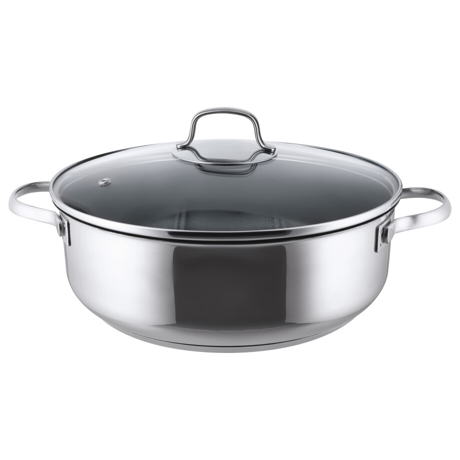 SILVERCREST Rvs braadpan 28 cm (Niet gecoat) SILVERCREST Rvs braadpan 28 cm (Niet gecoat) afbeelding