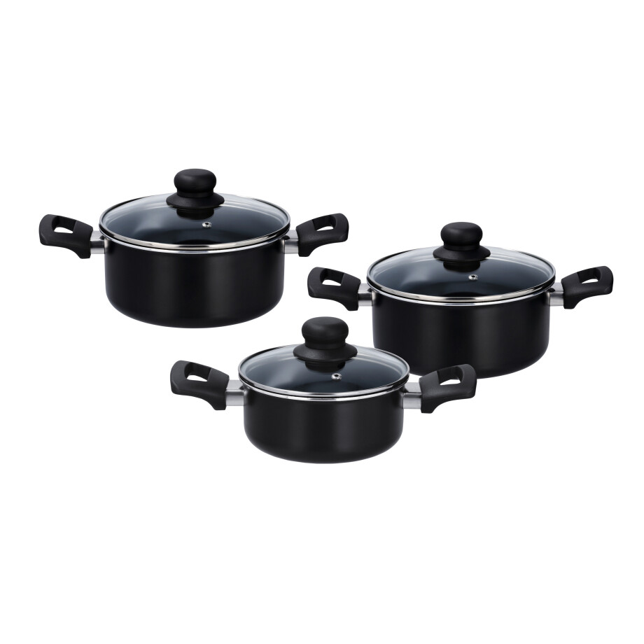 SILVERCREST Aluminium pannenset, 3-delig SILVERCREST Aluminium pannenset, 3-delig afbeelding 1