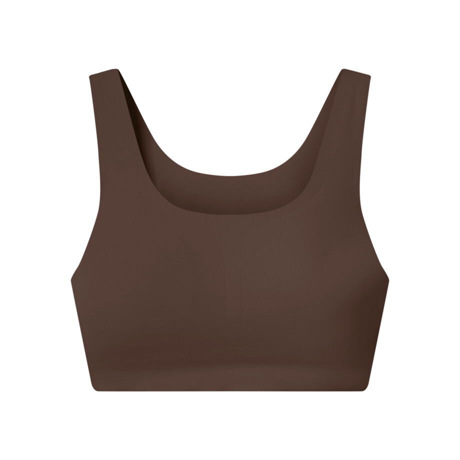 esmara Dames lasercut bustier - onzichtbaar & seamless (Bruin, L (44/46)) afbeelding 1
