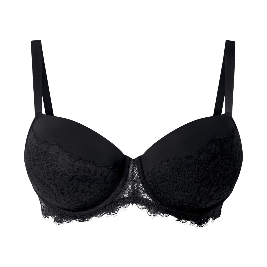 esmara Dames bh met kant - Plus size (Zwart, 85C) esmara Dames bh met kant - Plus size (Zwart, 85C) afbeelding 1