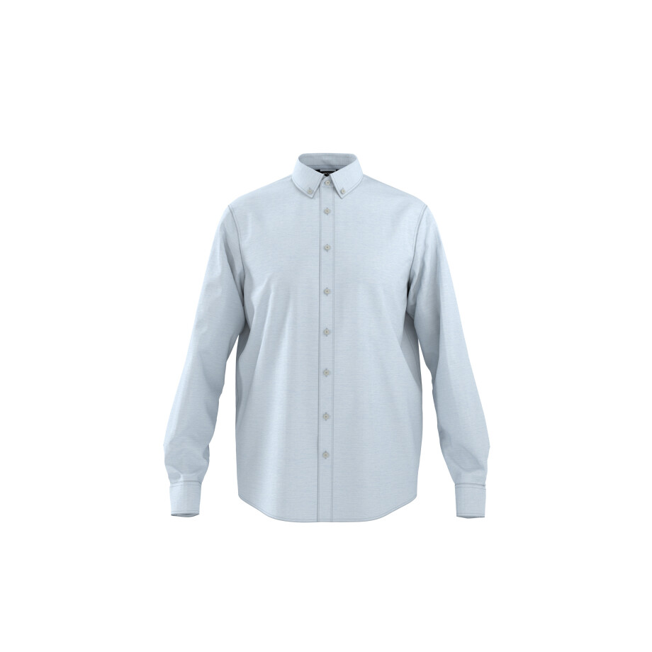 ESMARA MEN Heren vrijetijdshemd met linnen. (Blauw, S) ESMARA MEN Heren vrijetijdshemd met linnen. (Blauw, S) afbeelding 1