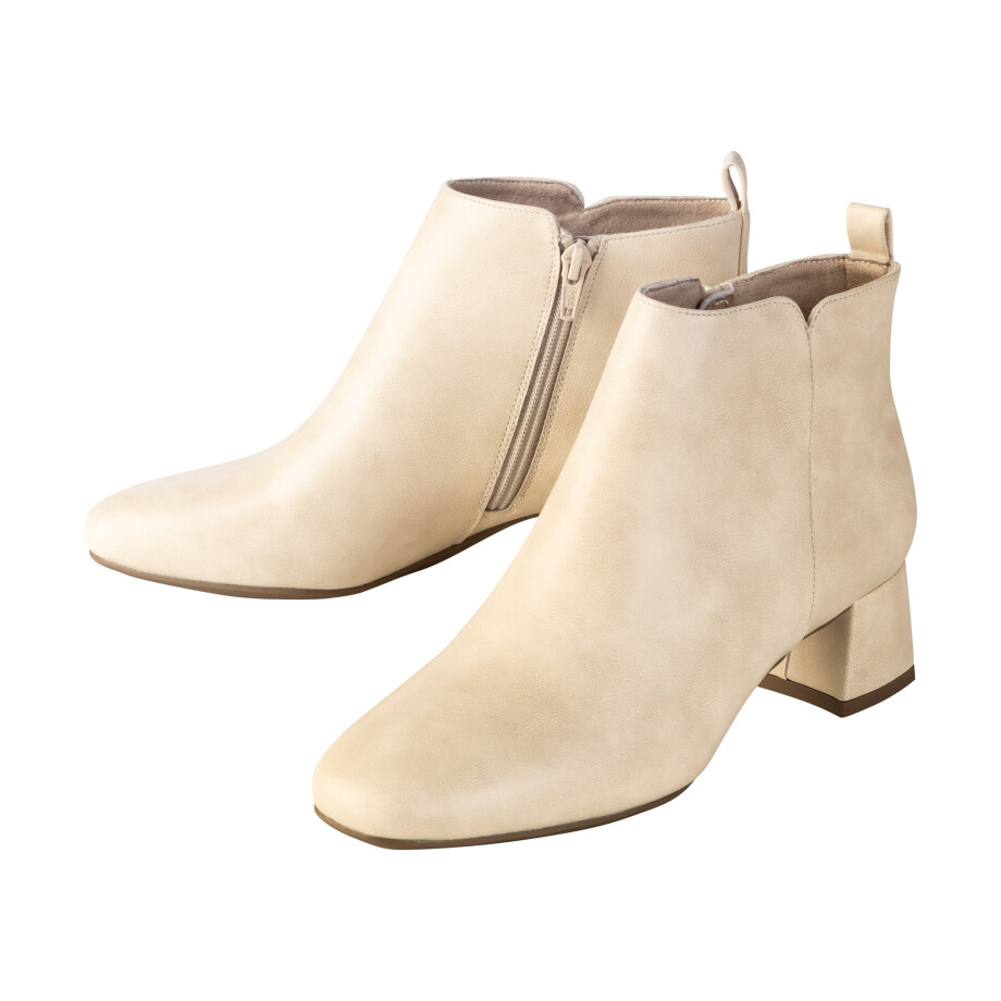 esmara Dames enkellaarzen (Beige, 37) afbeelding 1