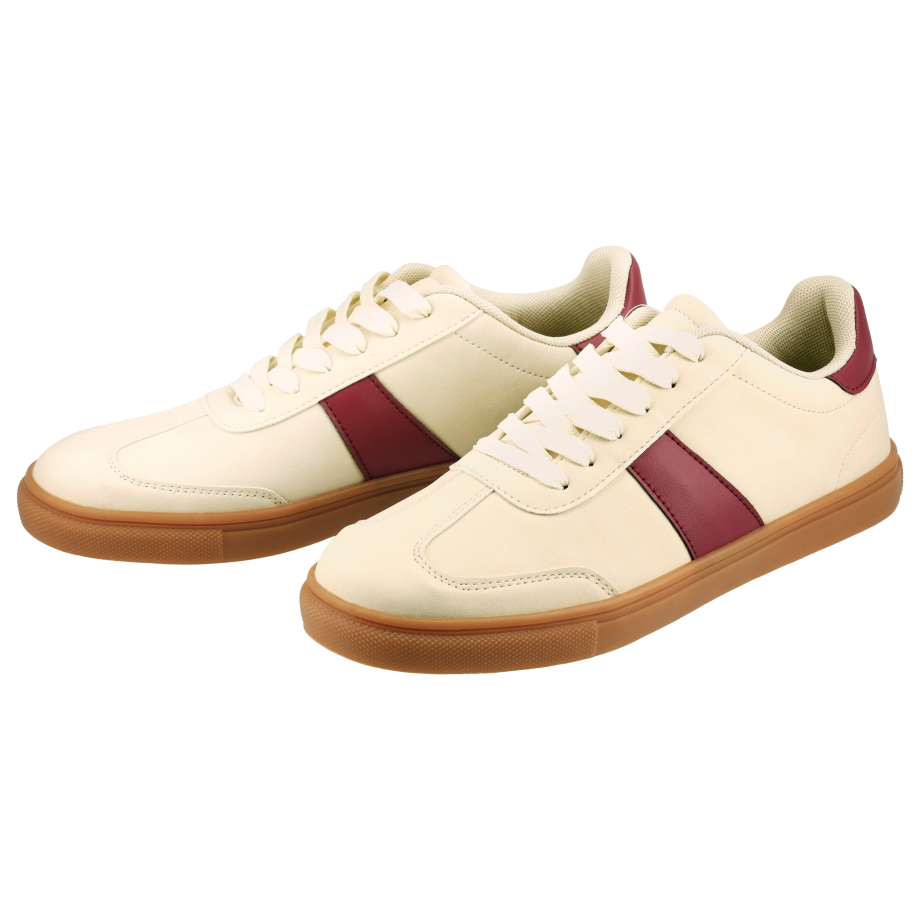 esmara Dames sneakers (crème/rood, 37) afbeelding 1
