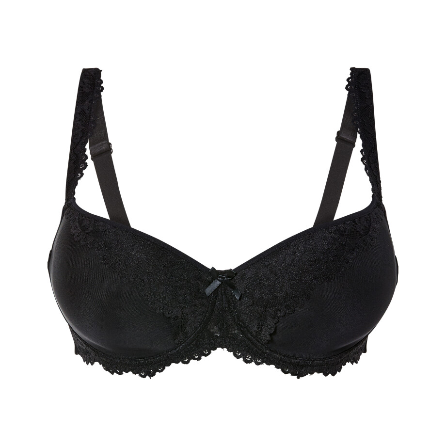 esmara Dames spacer BH met kant (90D, Zwart) afbeelding 1