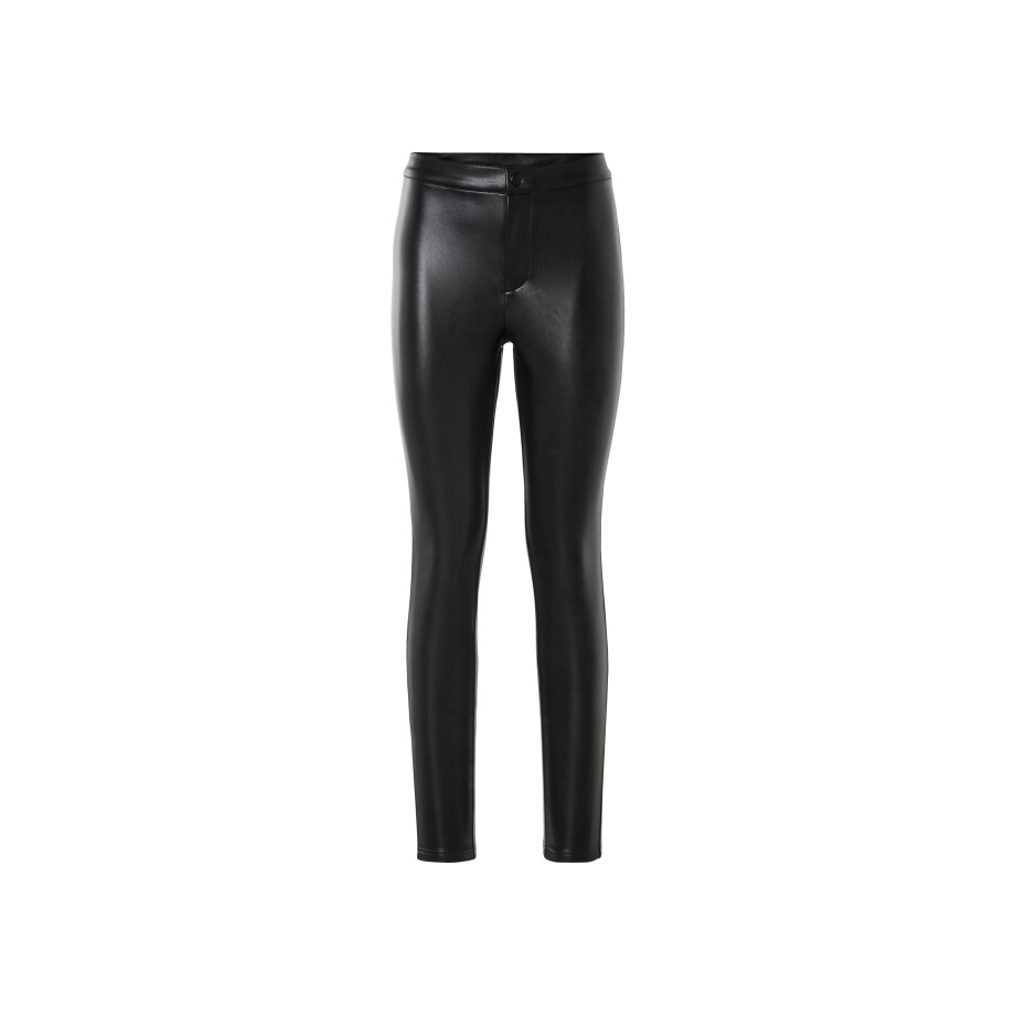 ESMARA Dames jegging, slim fit, in lederlook (Zwart, 38) afbeelding 1