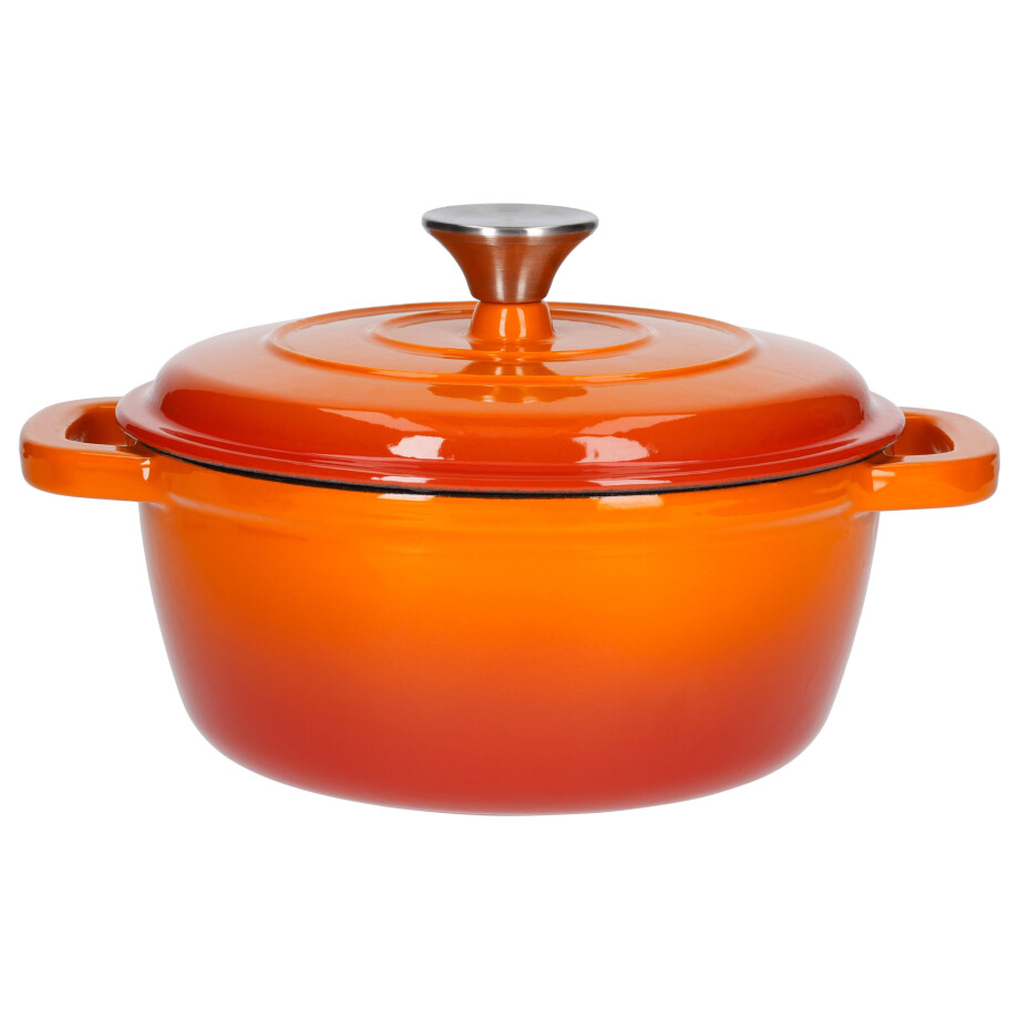 SILVERCREST Gietijzeren pan 22 cm 2,8 L (Oranje) SILVERCREST Gietijzeren pan 22 cm 2,8 L (Oranje) afbeelding 1