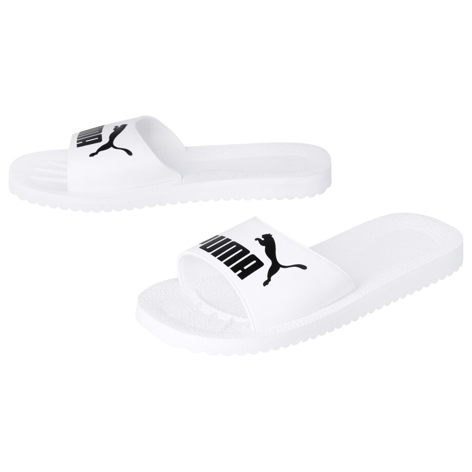 Puma Heren badslippers Purecat (Wit, 46) afbeelding 1