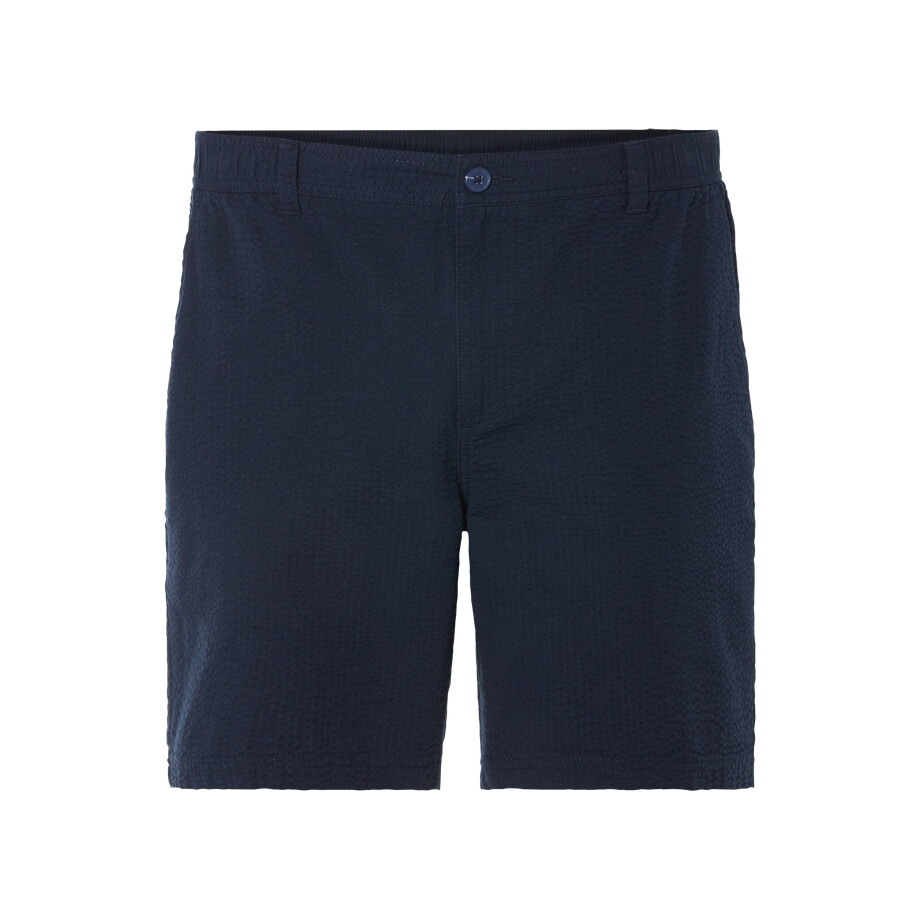 LIVERGY Heren seersucker-shorts van puur katoen (Marineblauw, S) afbeelding 1