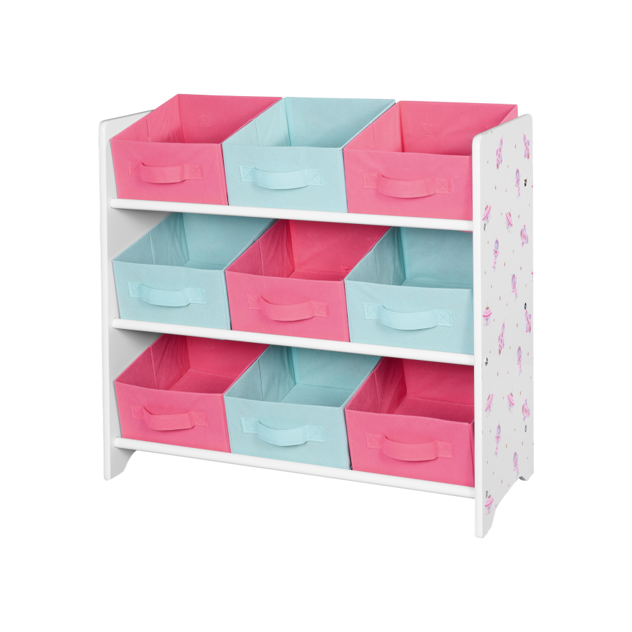 LIVARNO home Kast met textielboxen (Lichtroze) afbeelding 1