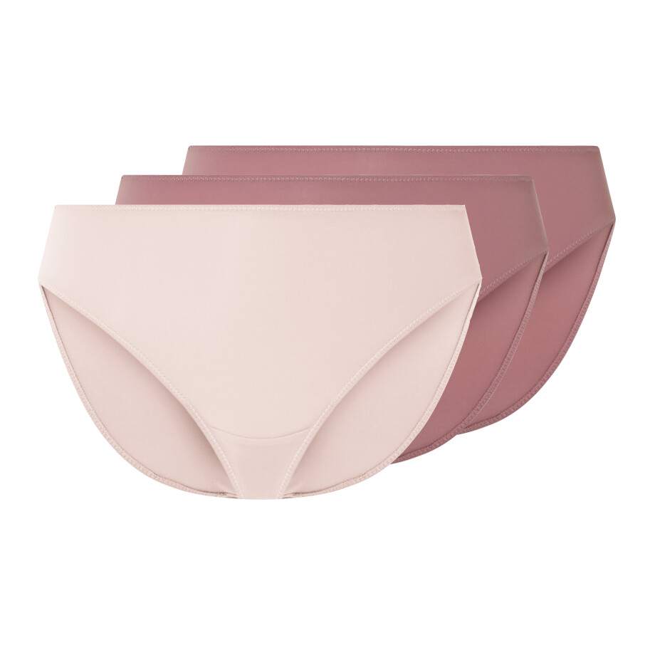 esmara 3 dames slips (Aubergine/lichtroze, S (36/38)) esmara 3 dames slips (Aubergine/lichtroze, S (36/38)) afbeelding 1