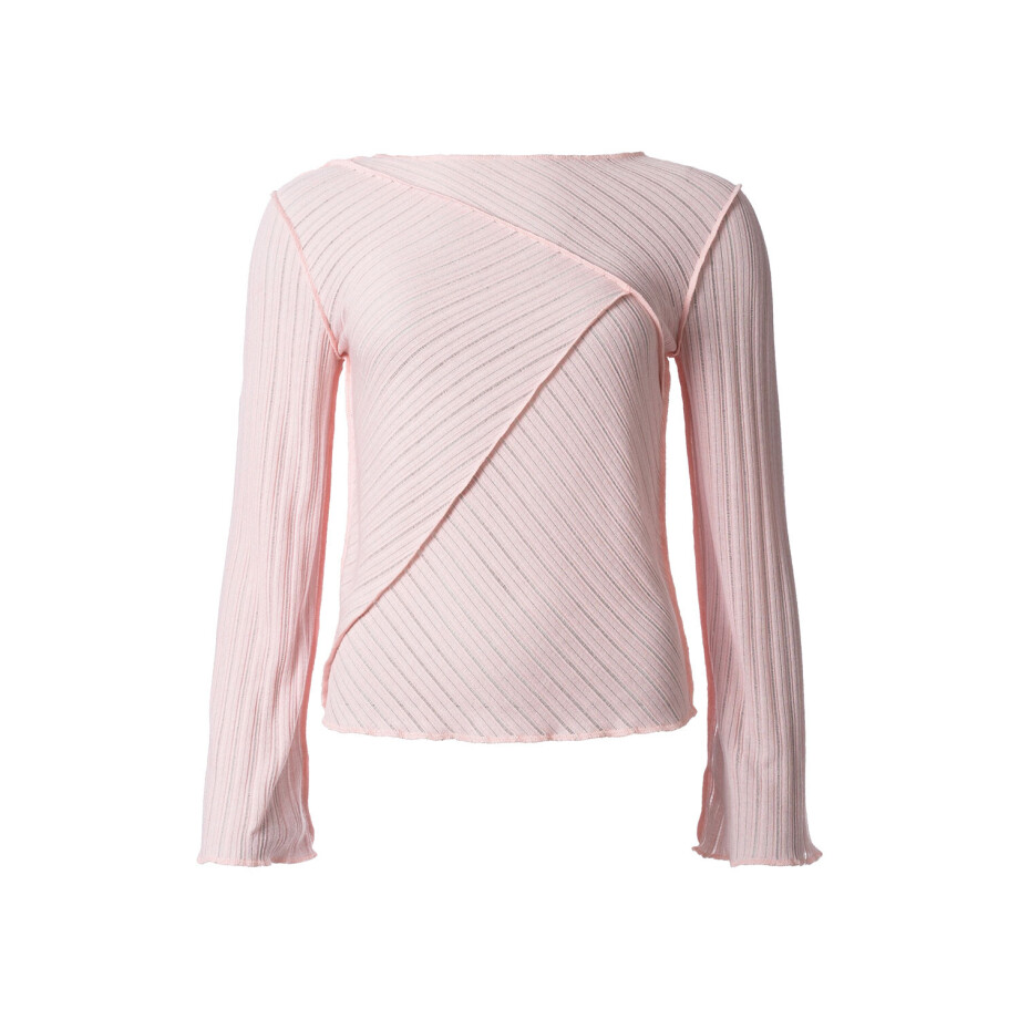 esmara Dames shirt met lange mouwen roze (L (44/46)) afbeelding 1