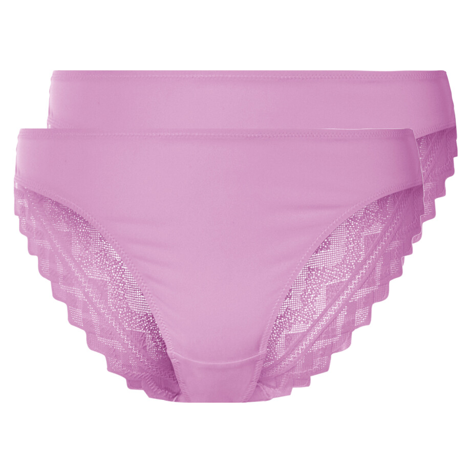 esmara 2 dames slips (Lila, XS (32/34)) afbeelding 1