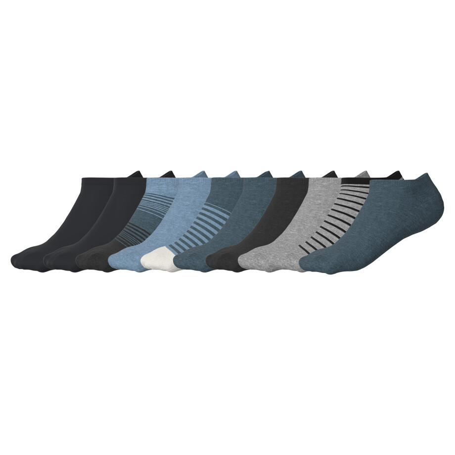 ESMARA KIDS 10 Paar kinder sneakersokken (blauw/antraciet/grijs/zwart, 35/38) ESMARA KIDS 10 Paar kinder sneakersokken (blauw/antraciet/grijs/zwart, 35/38) afbeelding 1
