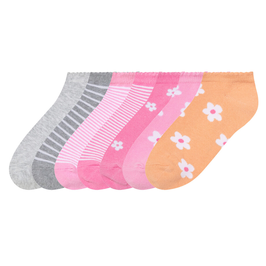 pepperts! 7 Paar kinder sokken (roze/oranje/grijs, 39/42) pepperts! 7 Paar kinder sokken (roze/oranje/grijs, 39/42) afbeelding 1