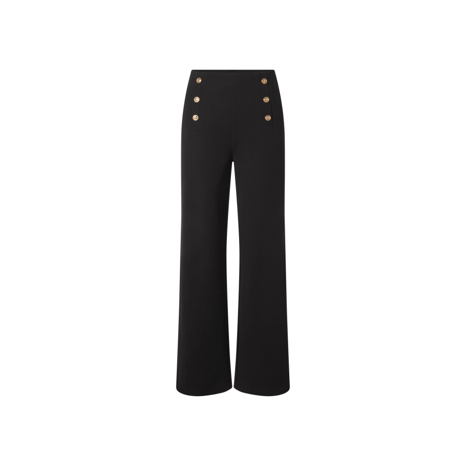 esmara Dames broek - Wide leg (Zwart, 44) afbeelding 1