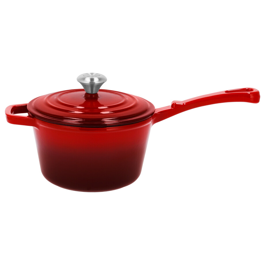 SILVERCREST Gietijzeren steelpan, Ø18 cm (Rood) SILVERCREST Gietijzeren steelpan, Ø18 cm (Rood) afbeelding 1
