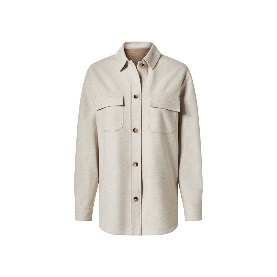 esmara Dames overhemd (Beige, XS (32/34)) afbeelding 1