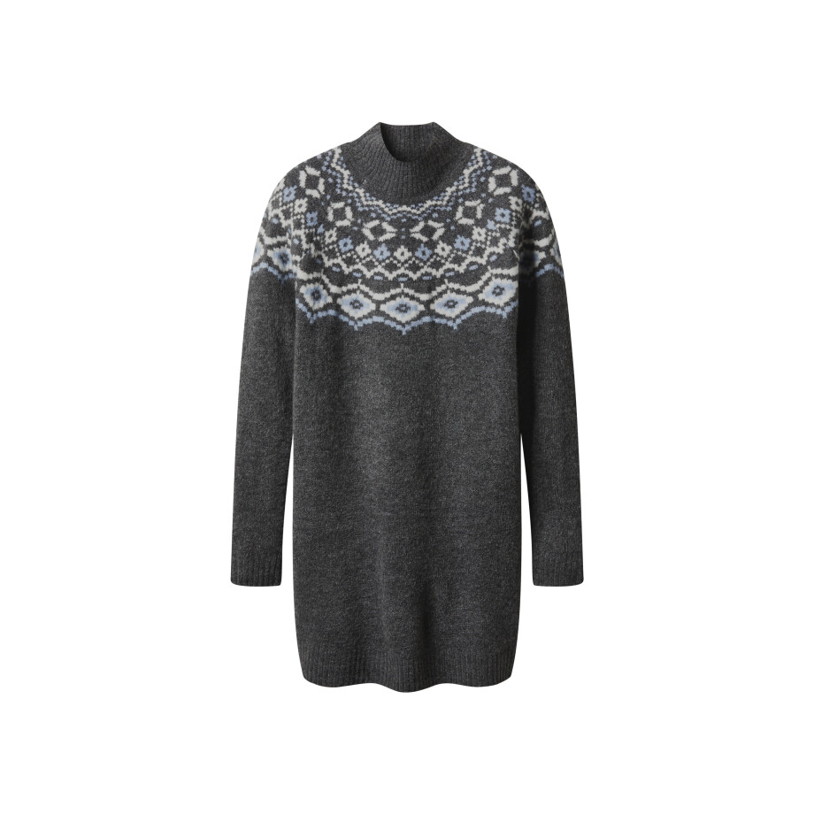esmara Gebreide dames jurk (Grijs, XL (48/50)) afbeelding 1