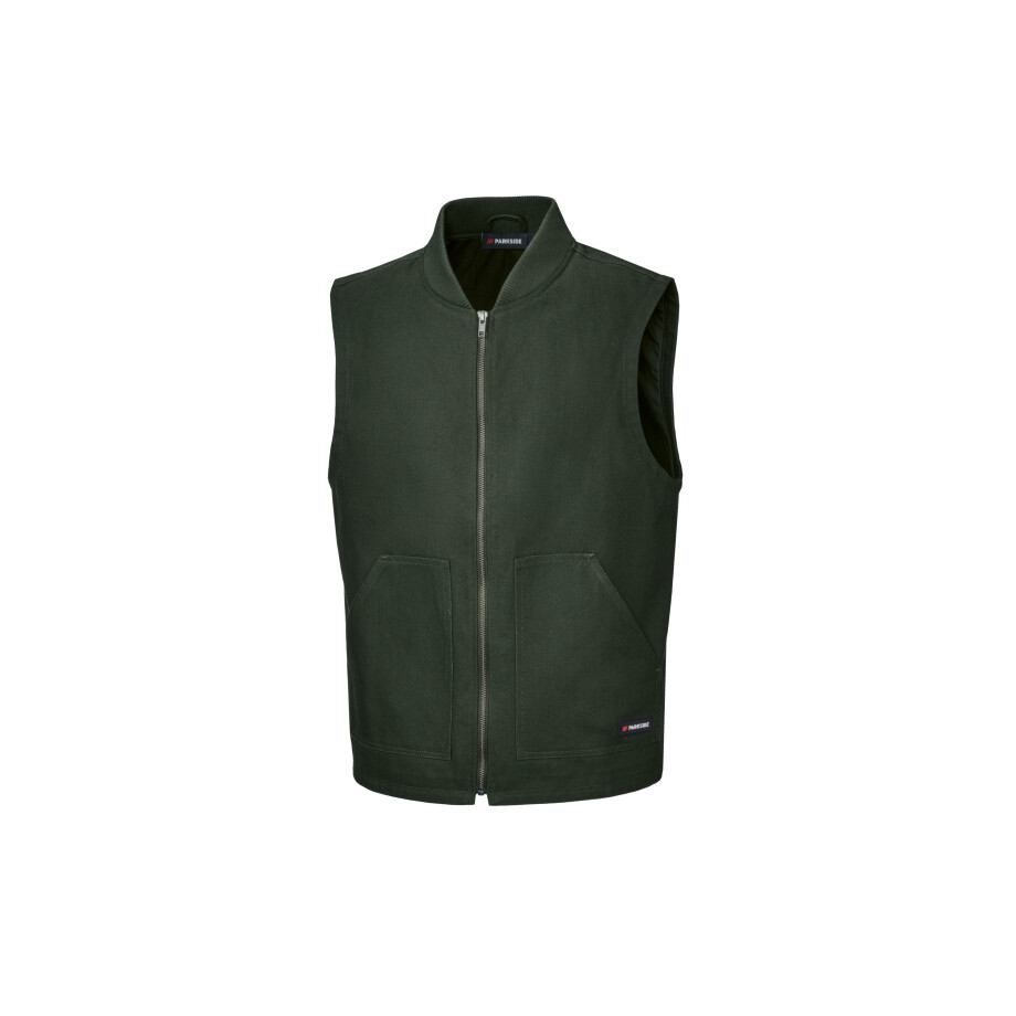 PARKSIDE Canvas heren bodywarmer (Groen, S) afbeelding 1
