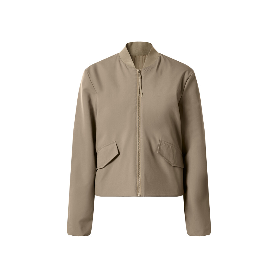 esmara Dames bomberjack (Beige, L (44/46)) afbeelding 1