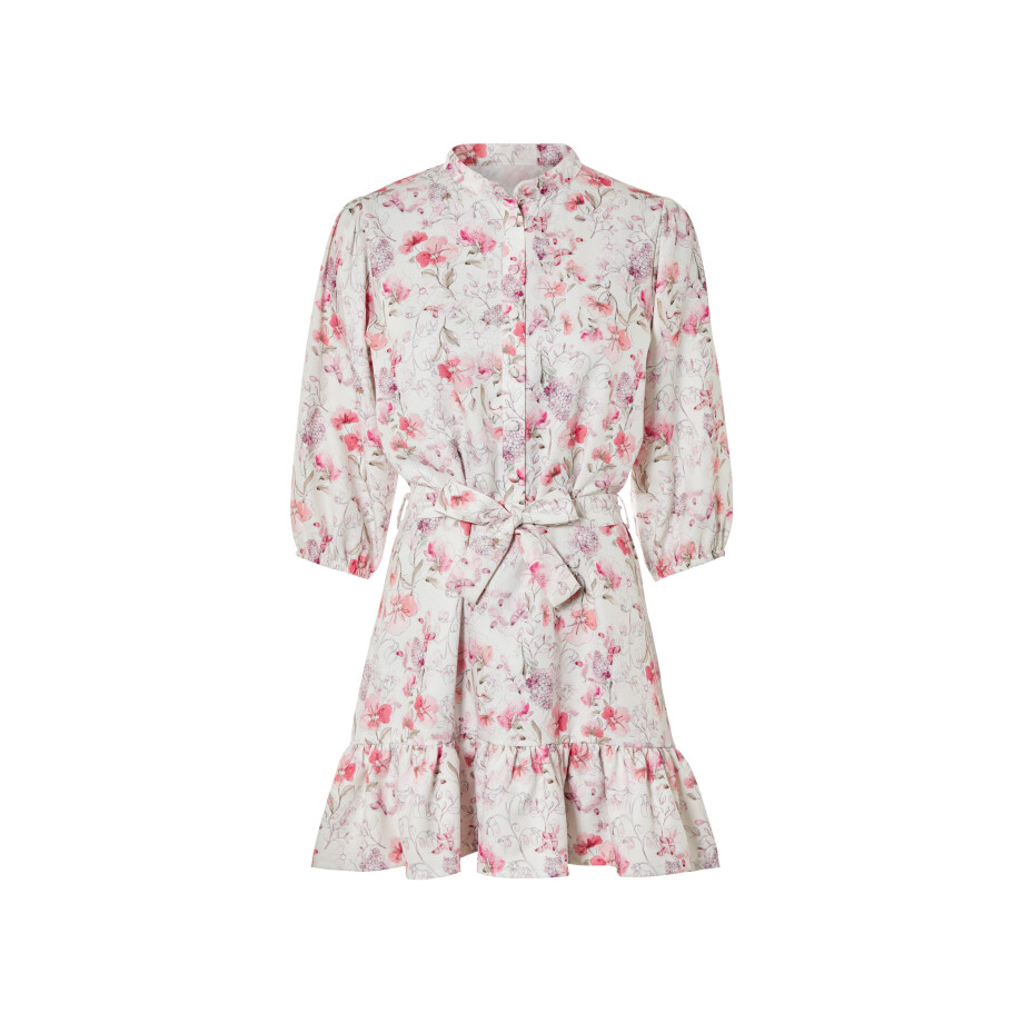 esmara Dames jurk (40, Wit/roze) esmara Dames jurk (40, Wit/roze) afbeelding 1