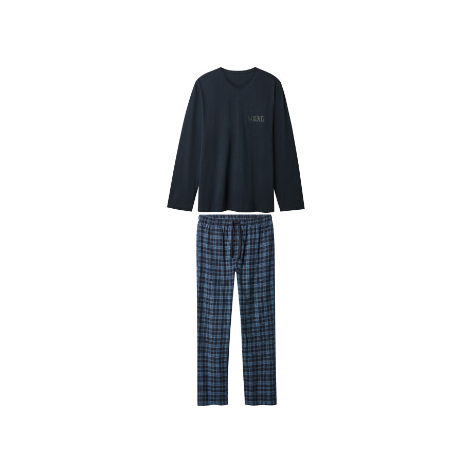 esmara Men Heren pyjama (Marineblauw, M) afbeelding 1