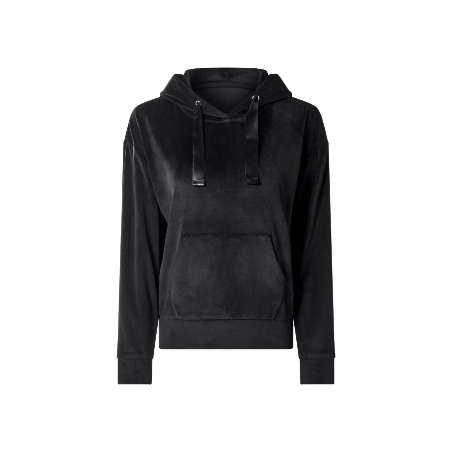 ESMARA Dames nicki-hoodie (Zwart, L (44/46)) afbeelding 1