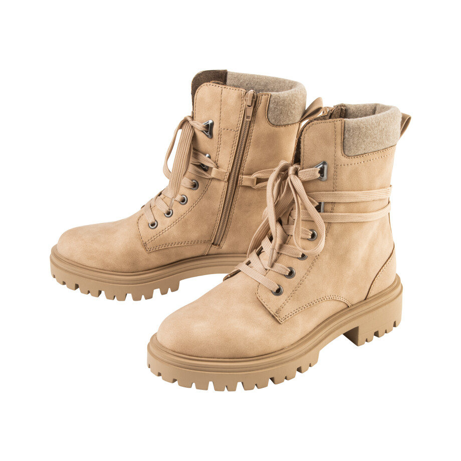 esmara Dames veterschoenen (37, Beige) afbeelding 1
