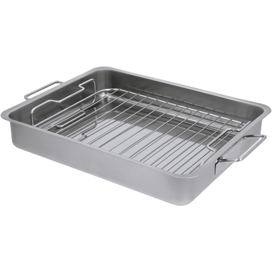 SILVERCREST RVS braadslede met rooster of RVS braadsledes, 2 stuks (Groot) SILVERCREST RVS braadslede met rooster of RVS braadsledes, 2 stuks (Groot) afbeelding