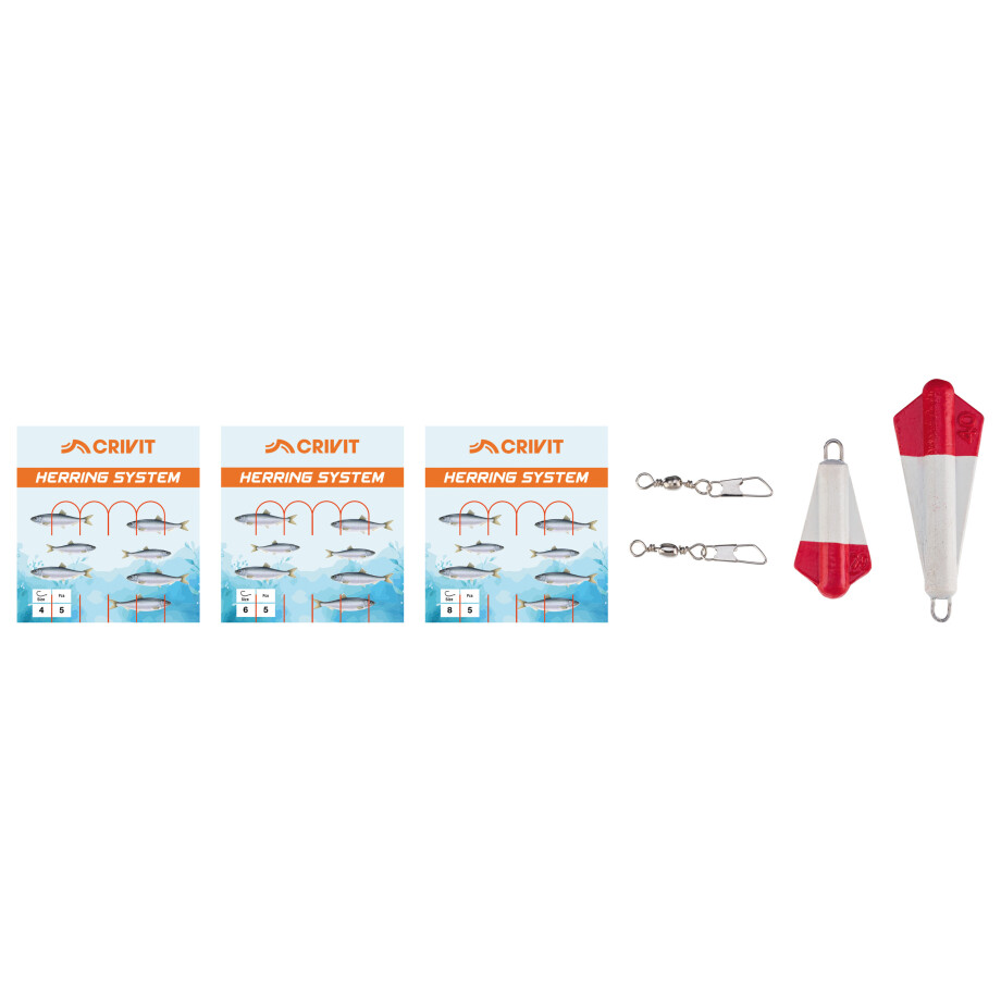 CRIVIT Lokaas- of hakenset (Haringpaternoster-set) afbeelding 1