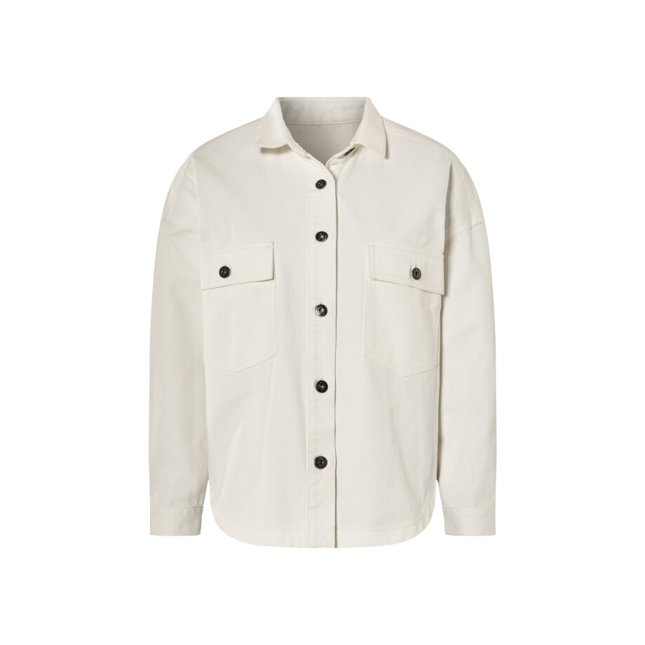 esmara Dames jeansjack (Wit, 40 (normale lengte)) afbeelding 1
